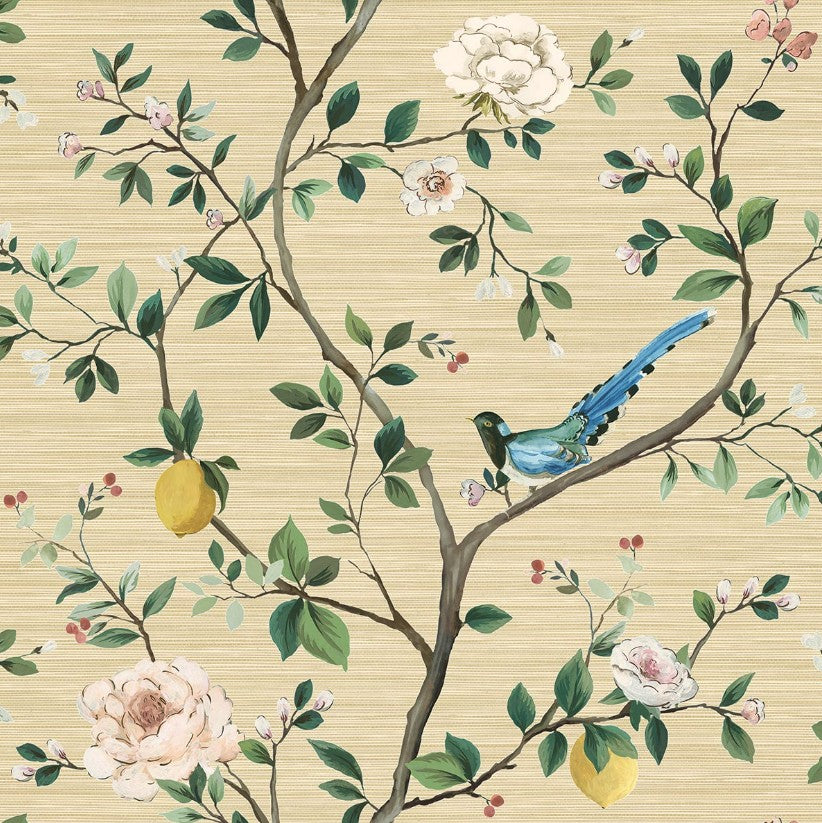 Blossom Citrus Floral | Gold Metallic