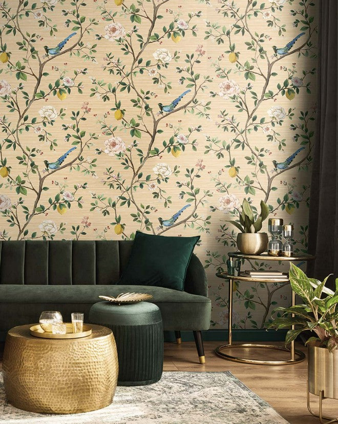 Blossom Citrus Floral | Gold Metallic