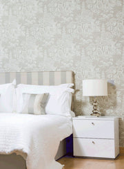 Chinoiserie Grey Wallpaper