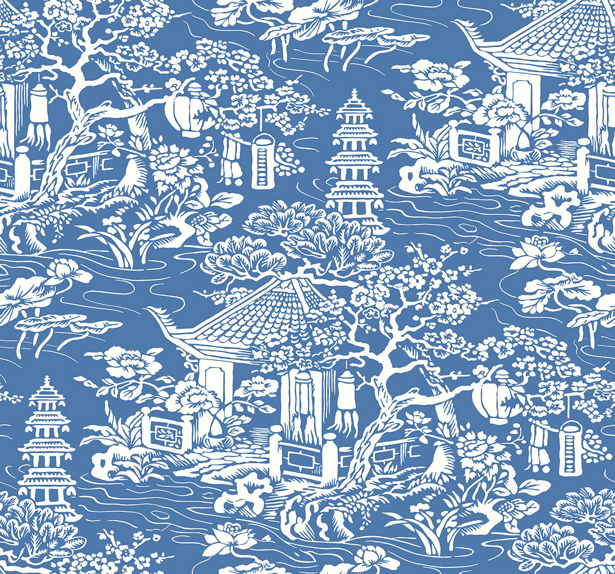 Chinoiserie Toile - Decorating with Blue and White