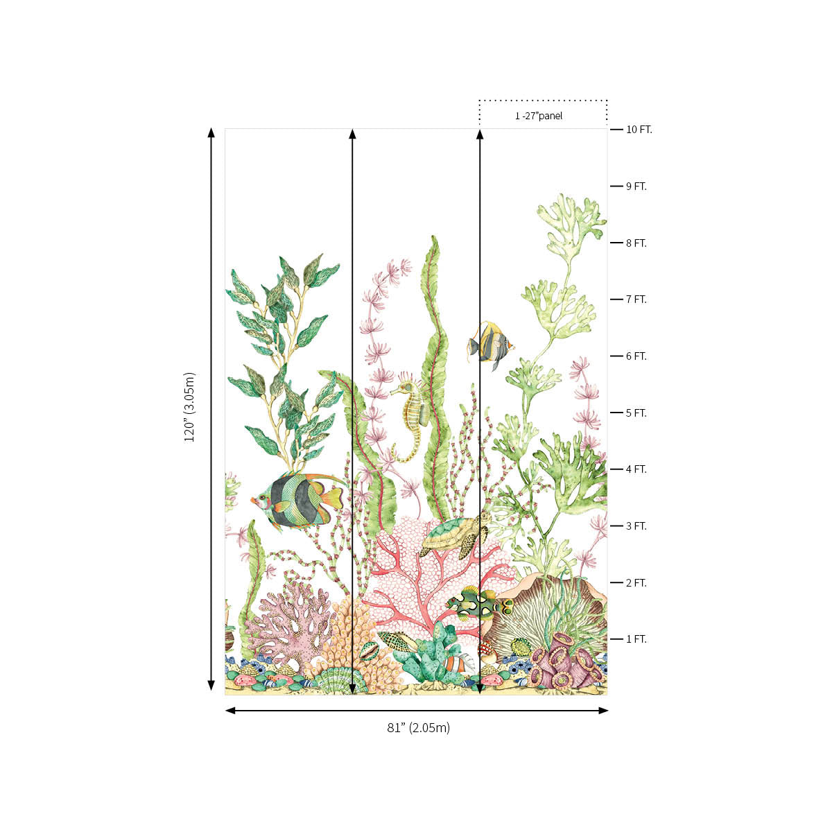 Nautical Mural | White
