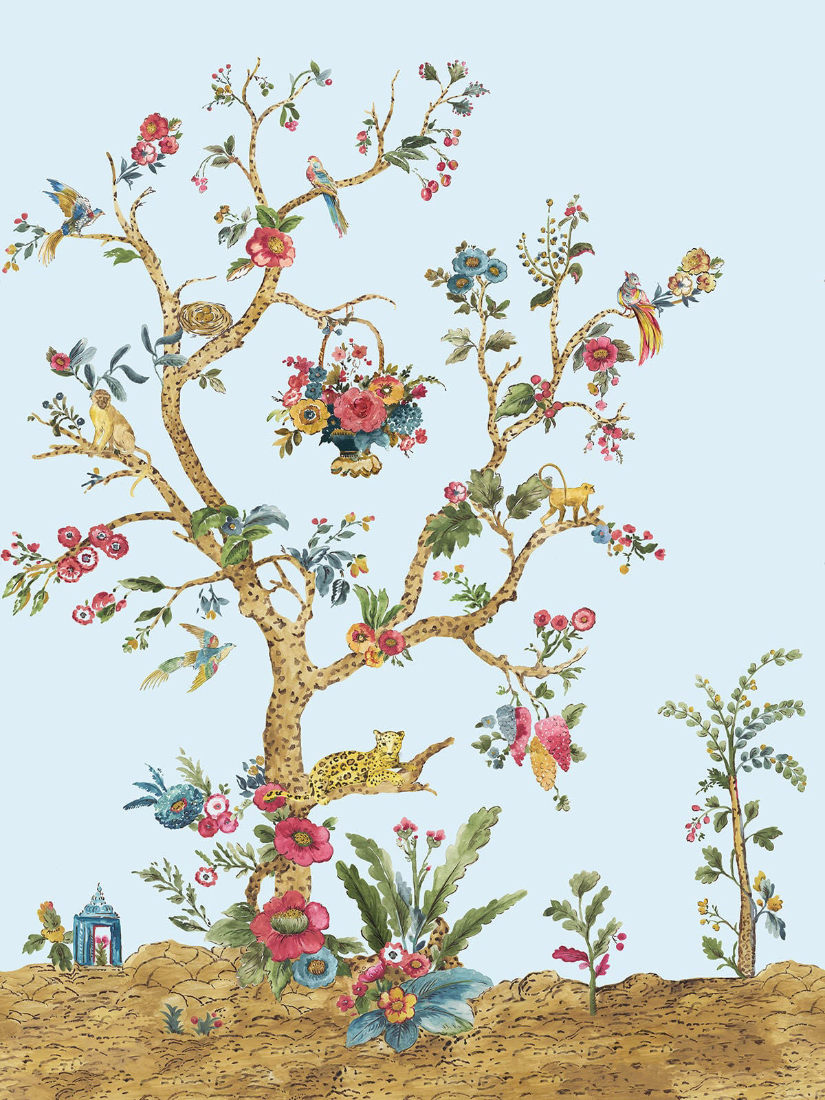Anthology Tree Of Life Mural | Ciel Blue