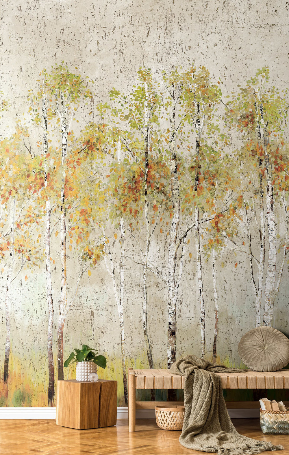 Aspen Tree Mural | Bone