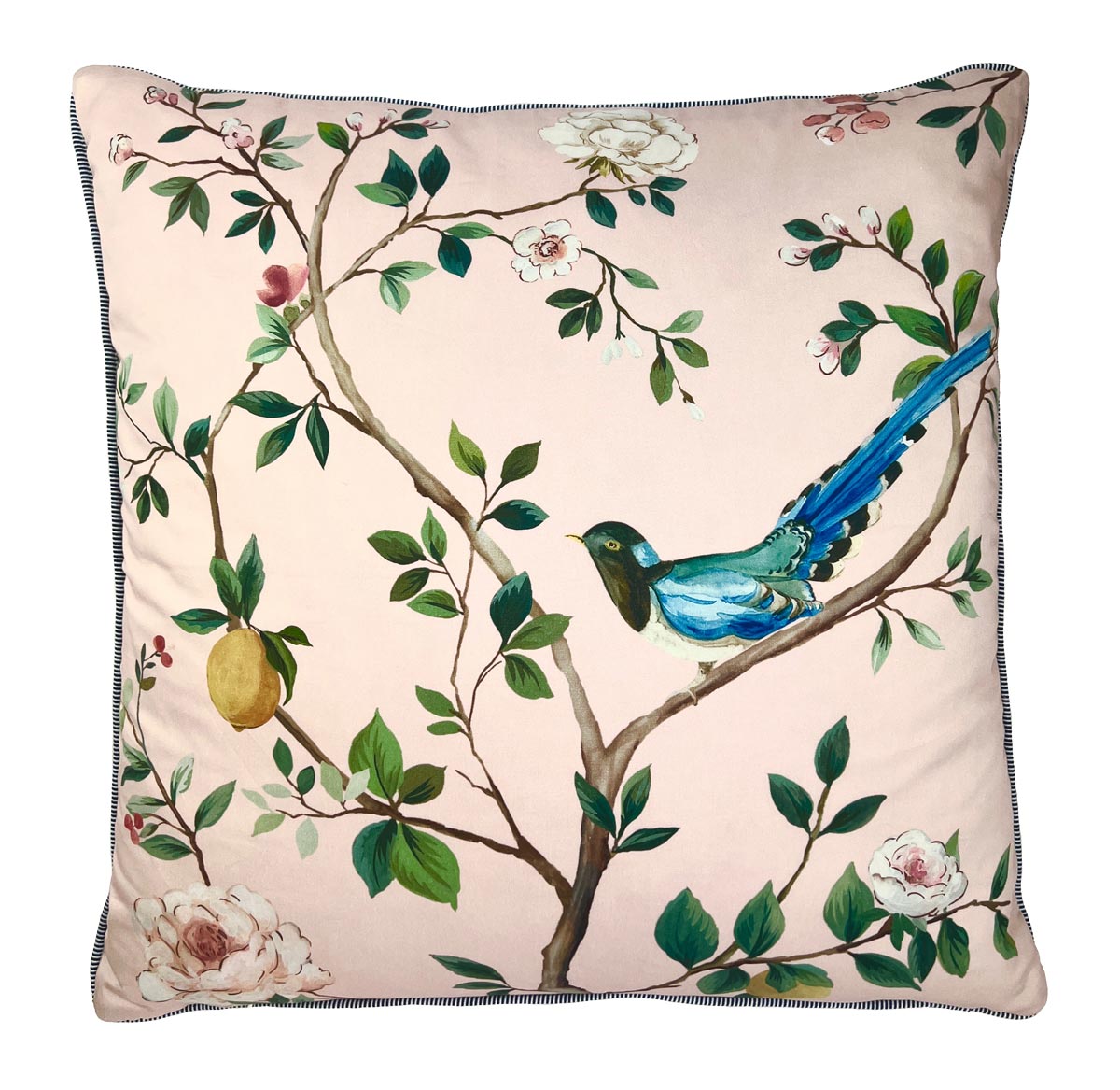 Blossom Chinoiserie Pillow | Blush Pink