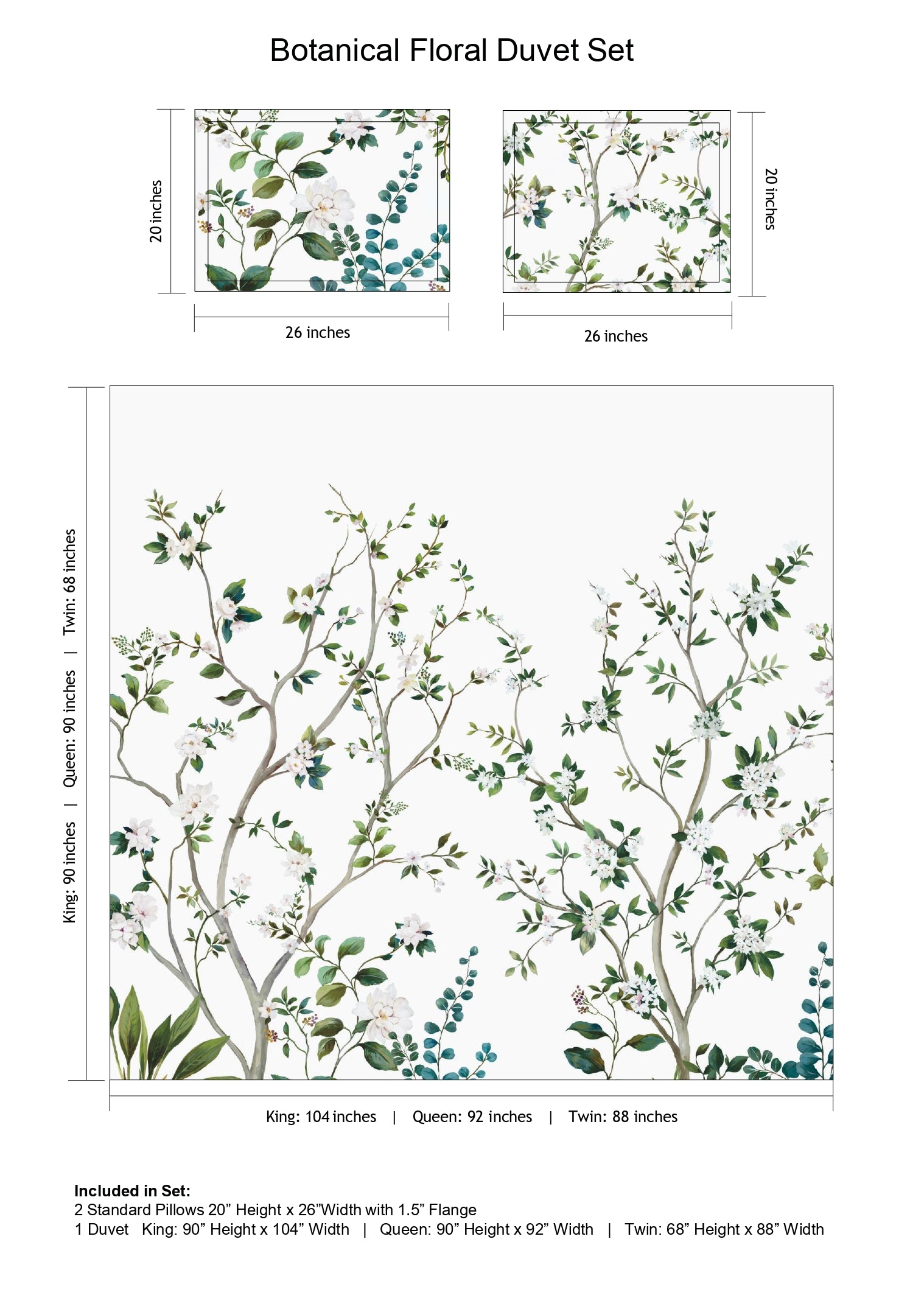 Botanical Floral Bedding