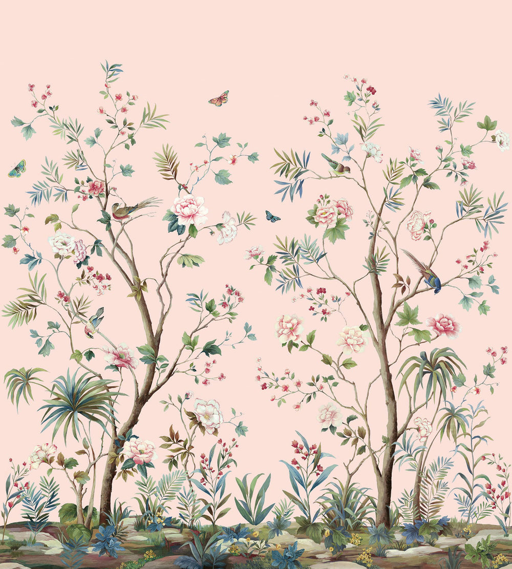 Charleston Garden Mural | Blush