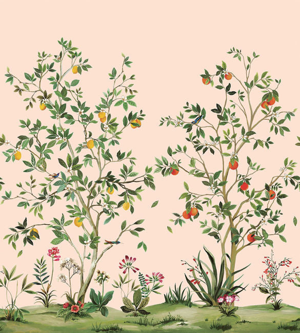 Citrus Grove Mural | Blush