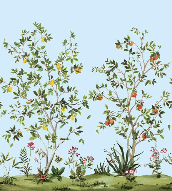 Citrus Grove Mural | Carolina Blue