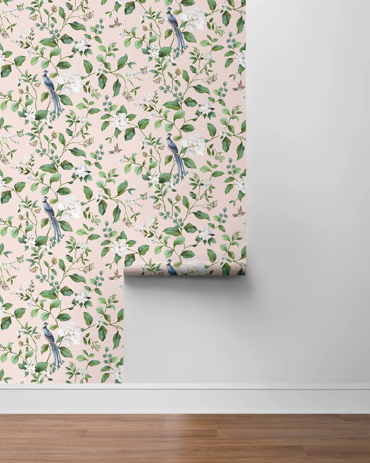 Chinoiserie Bird Vine | Blush