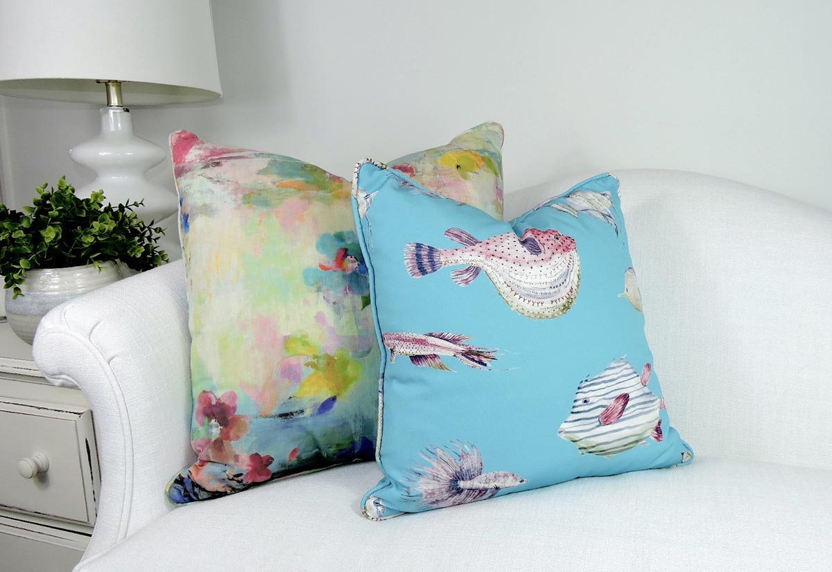 Fish Pillow | Aqua