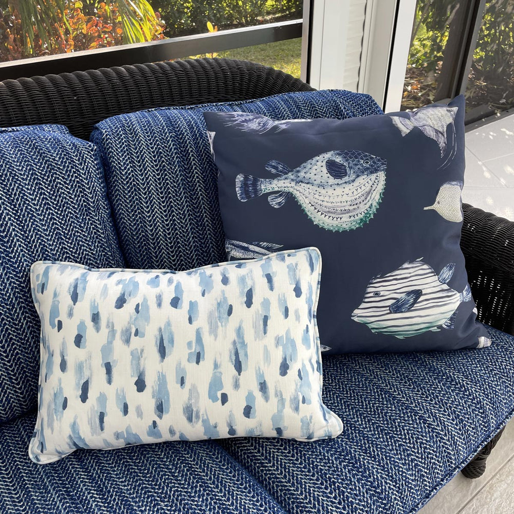 Fish Pillow | Navy