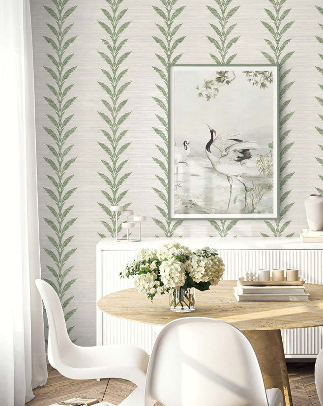 Huanzhu Leaf Stripe | Sage Silver