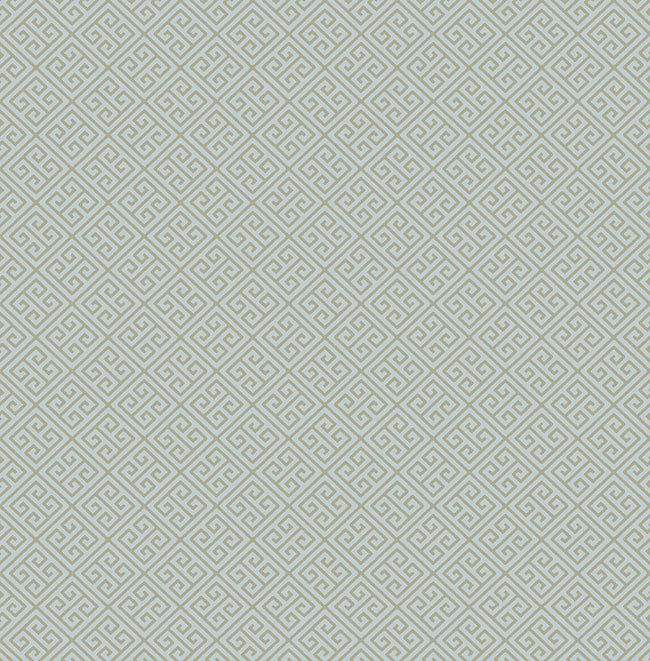 Fretwork | Aqua & Champagne Metallic