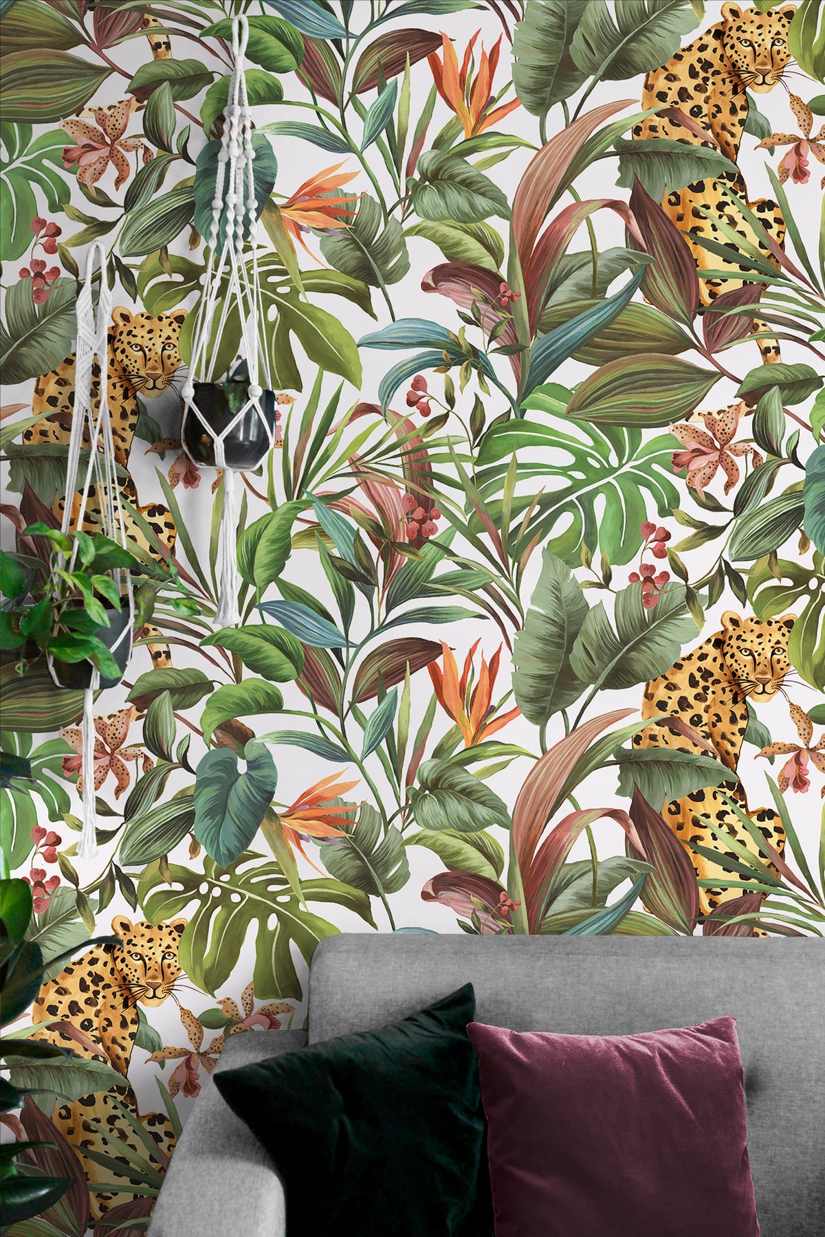 Tropical Leopard | White