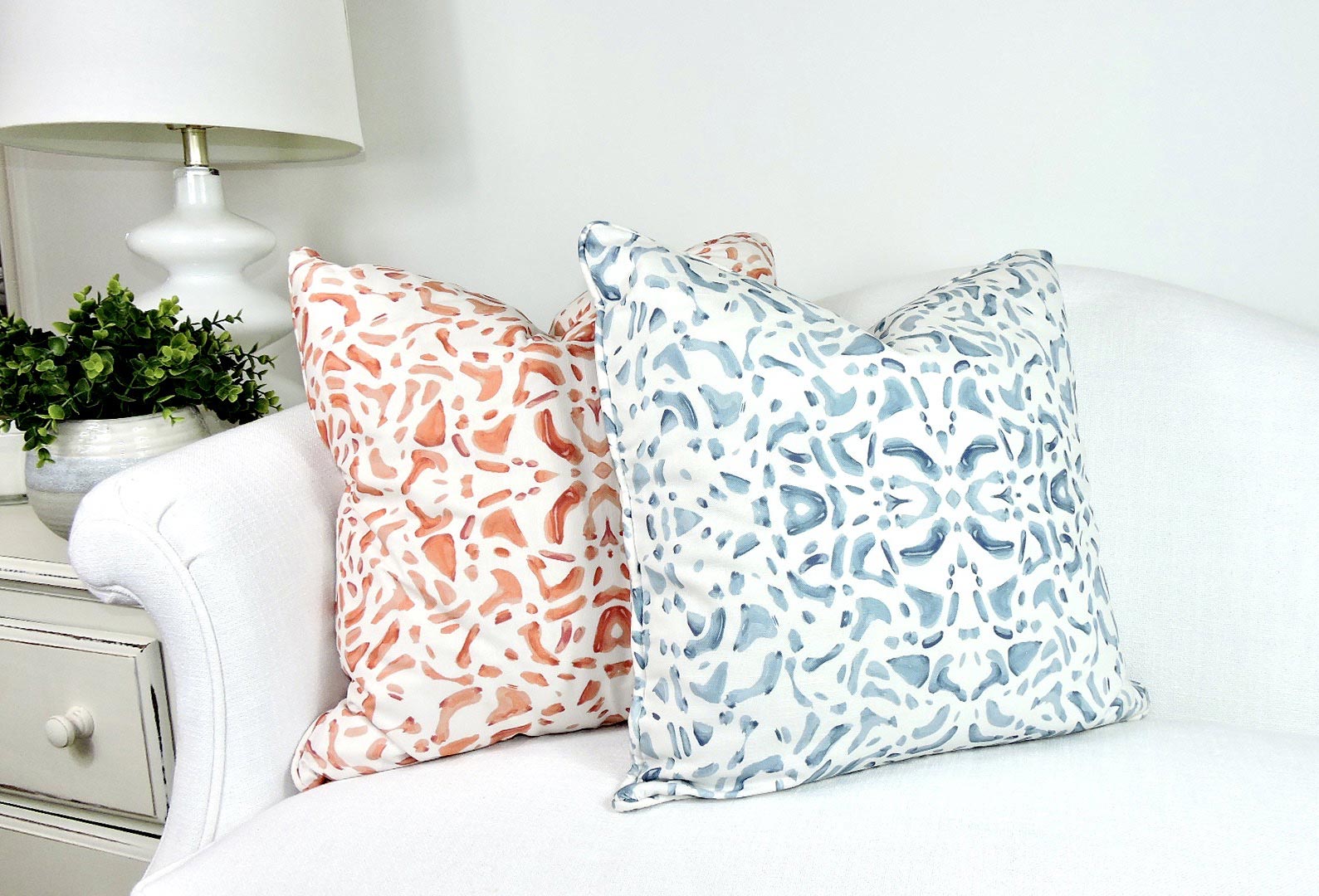 Jasmine Pillow | Coral