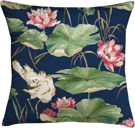 Lotus Pillow | Navy