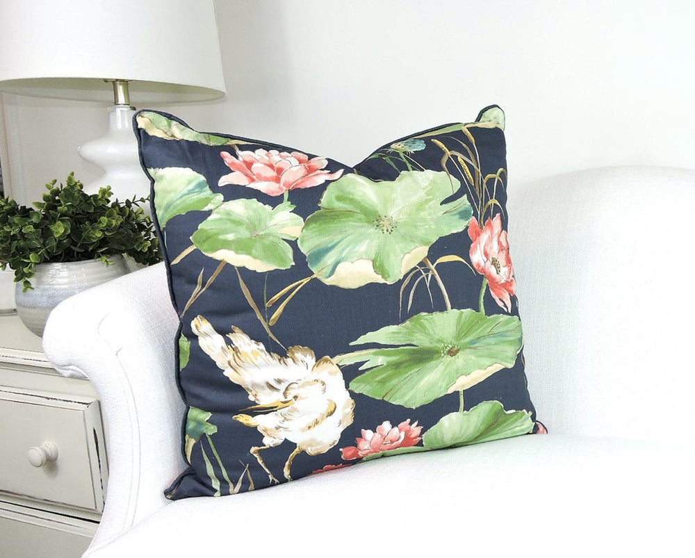 Lotus Pillow | Navy