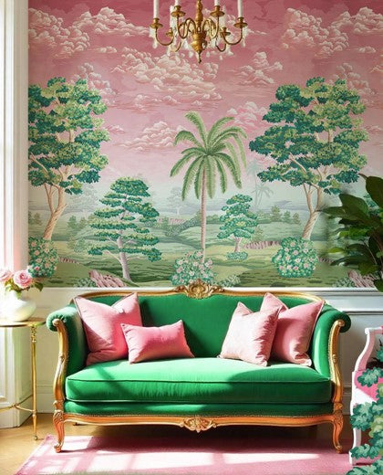 Floral Tuscany Mural - Pink
