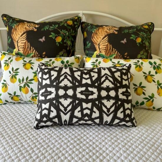 Lemons Pillow | White