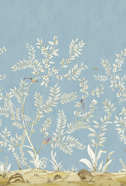Vining Beauty Mural | Century Blue