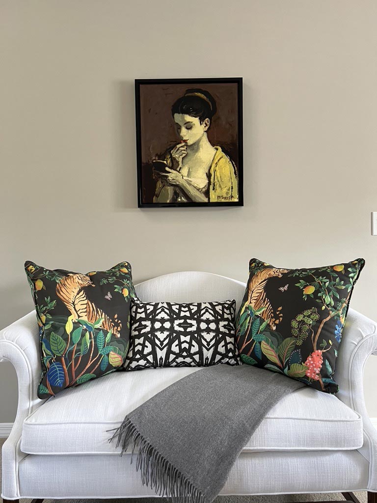 Tiger Pillow | Black