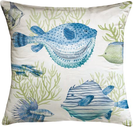 Fish Pillow | White